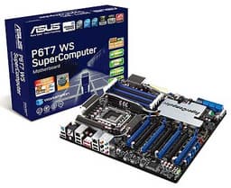 Системная плата ASUS P6T7 WS SuperComputer щедро наделена слотами PCI Express