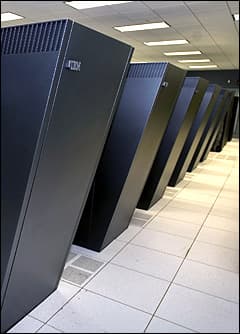 В США установлен еще один суперкомпьютер IBM Blue Gene, в состав которого вошло 36000 процессоров