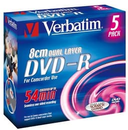 Verbatim анонсирует 8-см диски Mini DVD-R Double-Layer