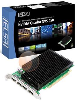 3D-карта ELSA Quadro NVS 450 получила четыре (!) разъема DisplayPort