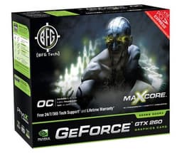 BFG GeForce GTX 260 MAXCORE — фабрично разогнанная серия 3D-карт   