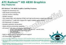 Утекшие спецификации карт AMD Radeon HD 4830