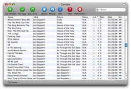 Corripio 0.5 ищет изображения и тексты для iTunes