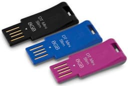 Kingston DataTraveler Mini Slim: линейка «стройных» разноцветных накопителей
