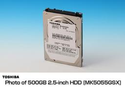 Toshiba Introduces 500GB 2.5-inch Hard Disk Drive with Quiet Acoustics and Enhanced Durability
