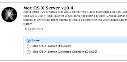 При покупке Mac Pro Apple предлагает скидку на Mac OS X Server