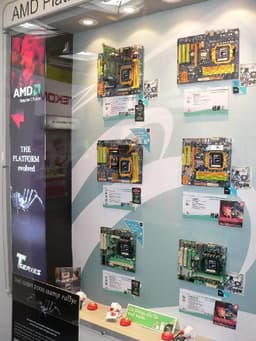 CeBIT 2008: cтенд Biostar — фокус на AMD