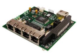 «Военный» 5-портовый коммутатор Fast Ethernet форм-фактора PC/104