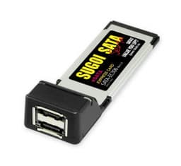 SATA-EC300 ExpressCard позволит подключить к ноутбуку внешние eSATA диски