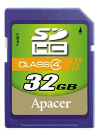 Новый продукт компании Apacer — карта памяти SDHC класса 4 емкостью 32 ГБ