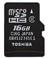Toshiba анонсировала карту microSDHC объемом 16 ГБ 