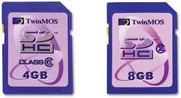 TwinMOS анонсирует 4 и 8-Гб карты памяти SDHC