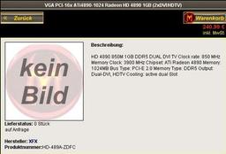XFX начала прием заказов на Radeon HD 4890, обозначив цены