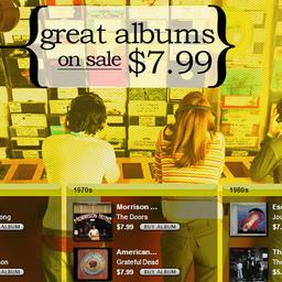 На распродаже в iTunes можно купить альбомы за $7,99