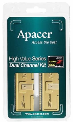 Apacer: 4-ГБ комплект модулей памяти DDR2-800