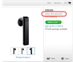 Apple прекратила выпуск Bluetooth-гарнитуры для iPhone