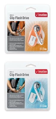 Выносливые флэш-брелоки Imation Clip Flash Drive