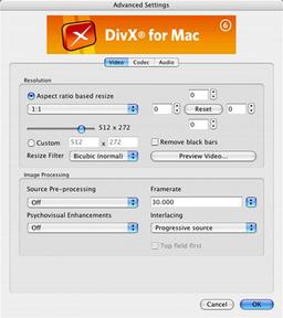 Выпущен кодек DivX 6 для Mac OS X