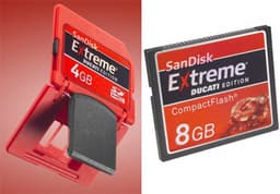 Самые быстрые карточки SanDisk - Extreme Ducati Edition CF и SD Plus
