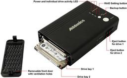 Карманный RAID Addonics рассчитан на два HDD или четыре карты Compact Flash