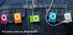 iPod shuffle теперь выпускается в 5 цветах