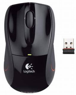 Logitech: беспроводная лазерная мышь для ноутбуков V450 Nano