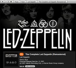 В iTunes появилась музыка Led Zeppelin