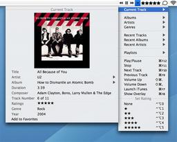 You Control: Tunes позволяет управлять iTunes из строки меню