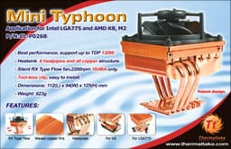 Thermaltake Introduces Tt Mini Typhoon Cooler