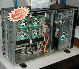 CeBIT 2005: 8-way Opteron-based server from TYAN