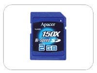 Флэш-карты Apacer емкостью 2 Гб со скоростью 150Х