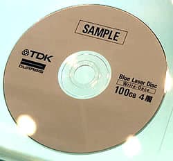 TDK продемонстрировала BD-R диск на 100 Гб