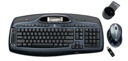 Беспроводная клавиатура Logitech Cordless Desktop MX 5000 Laser оснащена ЖК-дисплеем