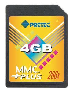 Pretec Launches 4GB MMC Plus 266X