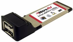 NitroAV умещает в карточке ExpressCard/34 2-портовый контроллер eSATA