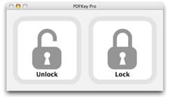 PDFKey Pro позволяет снимать и устанавливать пароли на документы PDF