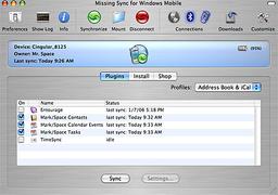 Missing Sync поддерживает Windows Mobile 5