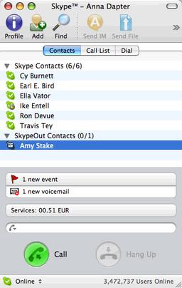 Доступна полноценная версия Skype 2.5 для Mac
