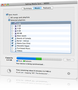 Salling Media Sync синхронизирует музыку iTunes с телефонами Nokia и SE 
