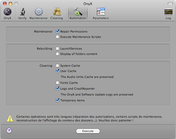 OnyX 1.9b3 работает только в Leopard