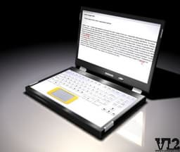 Ноутбук V12 Design с двумя сенсорными экранами: пока концепт, а через два года — массовый продукт?