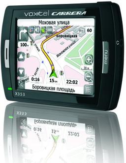 Voxtel GPS-навигаторы Carrera X433 и X353 с последним обновлением карт регионов России