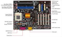 SDRAM/DDR материнская плата P6S5AT от ECS