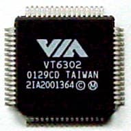 Двухпортовый IEEE 1394a чип VT6302 от VIA