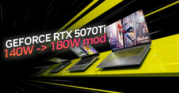 Мобильные видеокарты GeForce RTX 50 Laptop теперь можно очень заметно ускорить