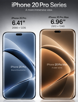 iPhone 20 Pro получит экран 6,41 дюйма без рамки — Apple тестирует новый дизайн