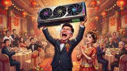 Лучший момент в жизни: невеста подарила жениху GeForce RTX 5090 — тот расплакался