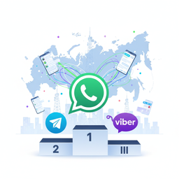 WhatsApp удержал лидерство в России