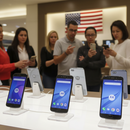 Жители США всё ещё любят свой старый американский бренд. Motorola заняла третье место на рынке смартфонов США