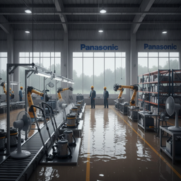 Panasonic временно останавливает работу завода в Малайзии из-за наводнения